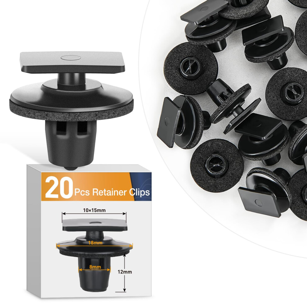 Gooacc 25Pcs Rocker Panel Moulding Clips With Sealer Compatible With Nissan Infiniti 76882-Eg01a Altima Juke M35 M45 840323921688