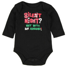 Topsville Inc. Assorted Santa Rensdyr Baby Drenge & Piger Jul Bodysuit Dress Up Outfit (Newborn Black - Silent Night? IKKE med mig rundt!)