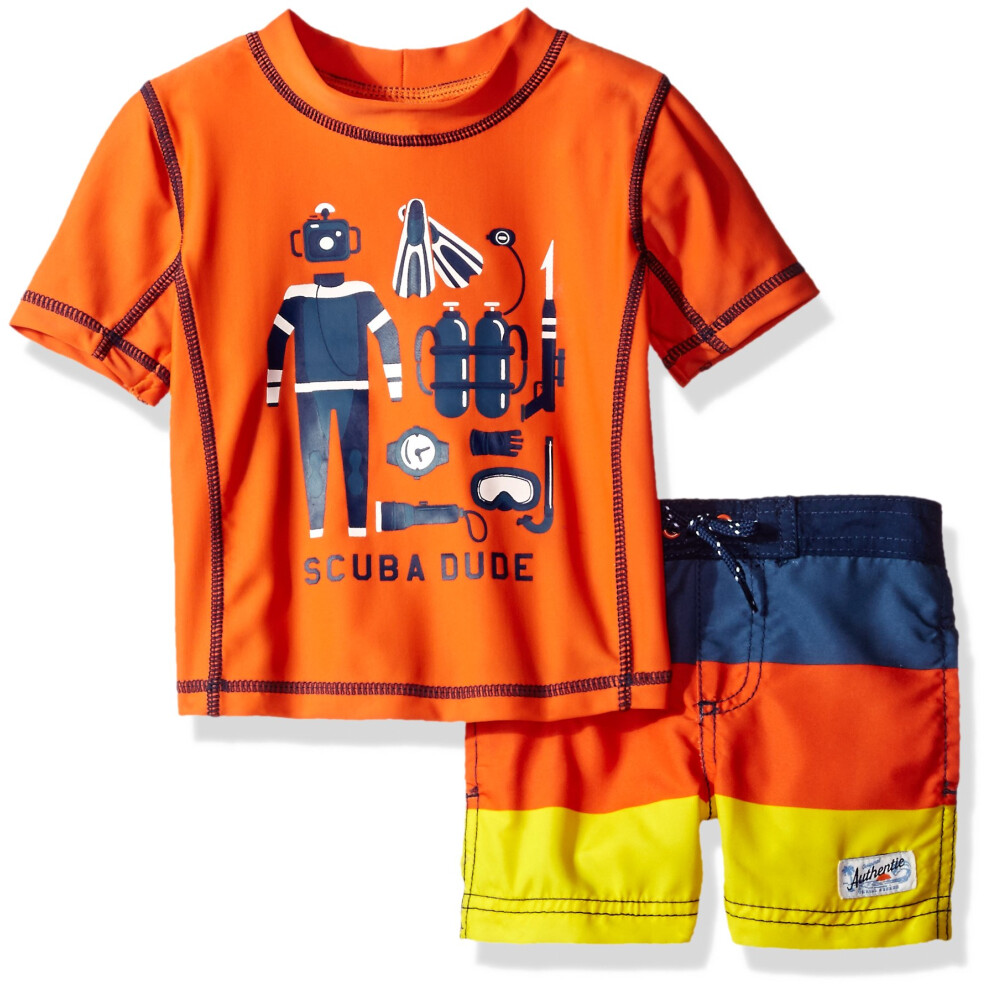Ensemble de protection anti-   ruptions cutan   es Scuba Dude pour b   b    Carter's, orange, 24 mois