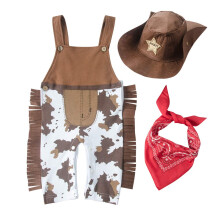 LXKIKMM Baby Toddler Boy Strσj kowbojski Rodeo Kostium urodzinowy Woody 18-24 miesiecy