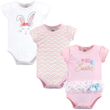 Little Treasure Unisex Baby Bomuld Bodysuits Pige F?rste p?ske 0-3 m?neder