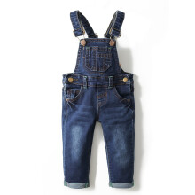 KIDSCOOL SPACE Baby Boy Girl Jean Overalls Toddler Slim Cute Denim Jumper Blue 18-24 Months