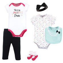 Little Treasure Unisex Baby Layette Bekl?dningss?t Festkjole 6-9 m?neder