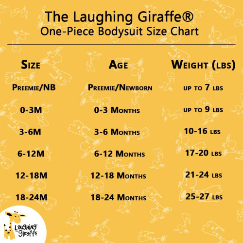 Laughing Giraffe Baby Blank Kurzarm-Einteiler-Bodysuit, Wei    (18   24 Monate, Wei   ) 2