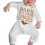 SADODER Bodysuit para Bebé 'Born to Ride Horses' com Mãe Manga Longa 0-6 Meses 2