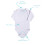 123 Bear Bodysuits de Algodão e Spandex para Bebés (Cinza 3pk, 3-6 Meses) 2