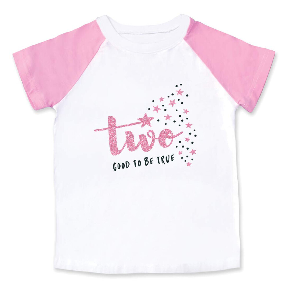 Wild and Happy 2nd Birthday Party Tee Shirt for 2 Year Old Little Girls  Size 2T