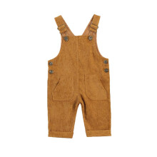 YOKJZJD Calças Jardineiras para Bebé Menino Menina Outono Inverno (Amarelo, 12-18 Meses)
