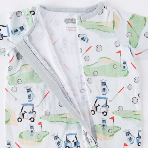 Mud Pie Baby Boys Golf Footed Sleeper Bl 3-6 mnader 2