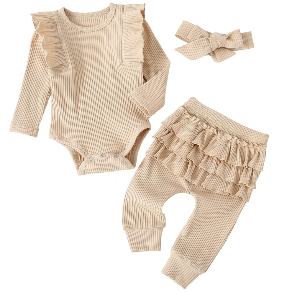 Ropa Para Beb Ni A Fullfamous, Conjunto De Oto O-Invierno, Mono Navide O, 0-3 Meses, Color Crudo-image