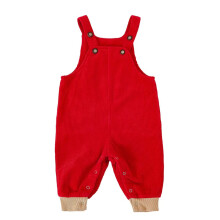Volunboy Baby Boys Corduroy Overalls Kids Bib Pants Suspender Trousers Toddler Strap Jumpsuit Bottom Outfit (Red 9-12 Months)