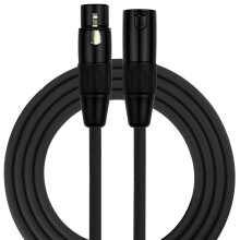 KIRLIN-kaapeli MPC-mikrofonikaapeli XLR musta 50FT (MPC-270PB-50/BK)
