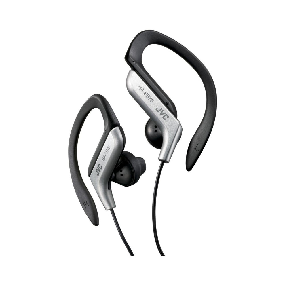 Jvc Ha-Eb75s Sports Ear Clip Headphones Silver