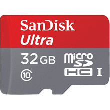 Sandisk Ultra - Flash memriakrtya - 32 GB - MicroSDHC UHS-I (SDSQUNC-032G-AN6IA)