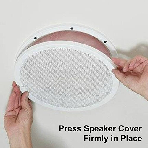Microsoft Reliable Hardware Company RH-4002-8-2-A White Surface Mount 8-3/8"""" Speaker Covers  Pair 2