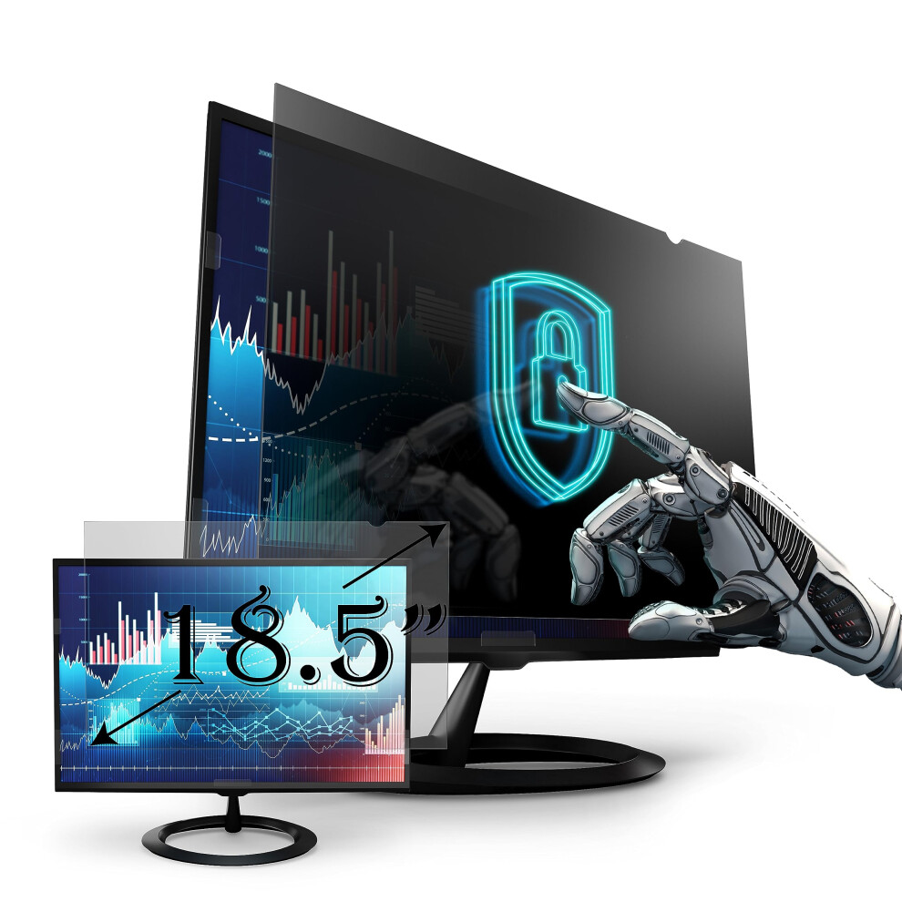 Privacy Screen Filter For 18.5 Inches (Screen Measured Diagonally) Desktop Computer Monitor Aspect Ratio 16:9 (16.14 Inch Width X 9.09 Inch Height) 086547782852
