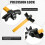 FLK Tech Universal Anti-Theft Car Auto Security Rotary Steering Wheel Lock 4