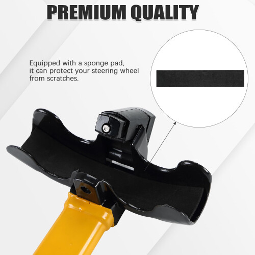 FLK Tech Universal Anti-Theft Car Auto Security Rotary Steering Wheel Lock 2