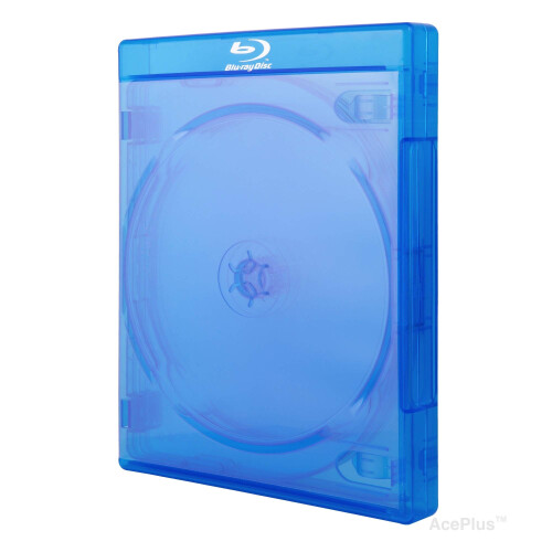 AcePlus Multi 6-Cases Blu-Ray em 22mm Extra Grosso com Tray Interno e Logo Impressão (Pacote de 10) 1