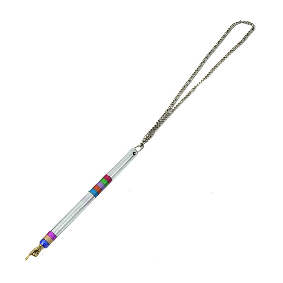 Yair Emanuel Yad Torah Pointer Multi-Colored Rings Anodized Aluminum Judaica Gift TPB-1