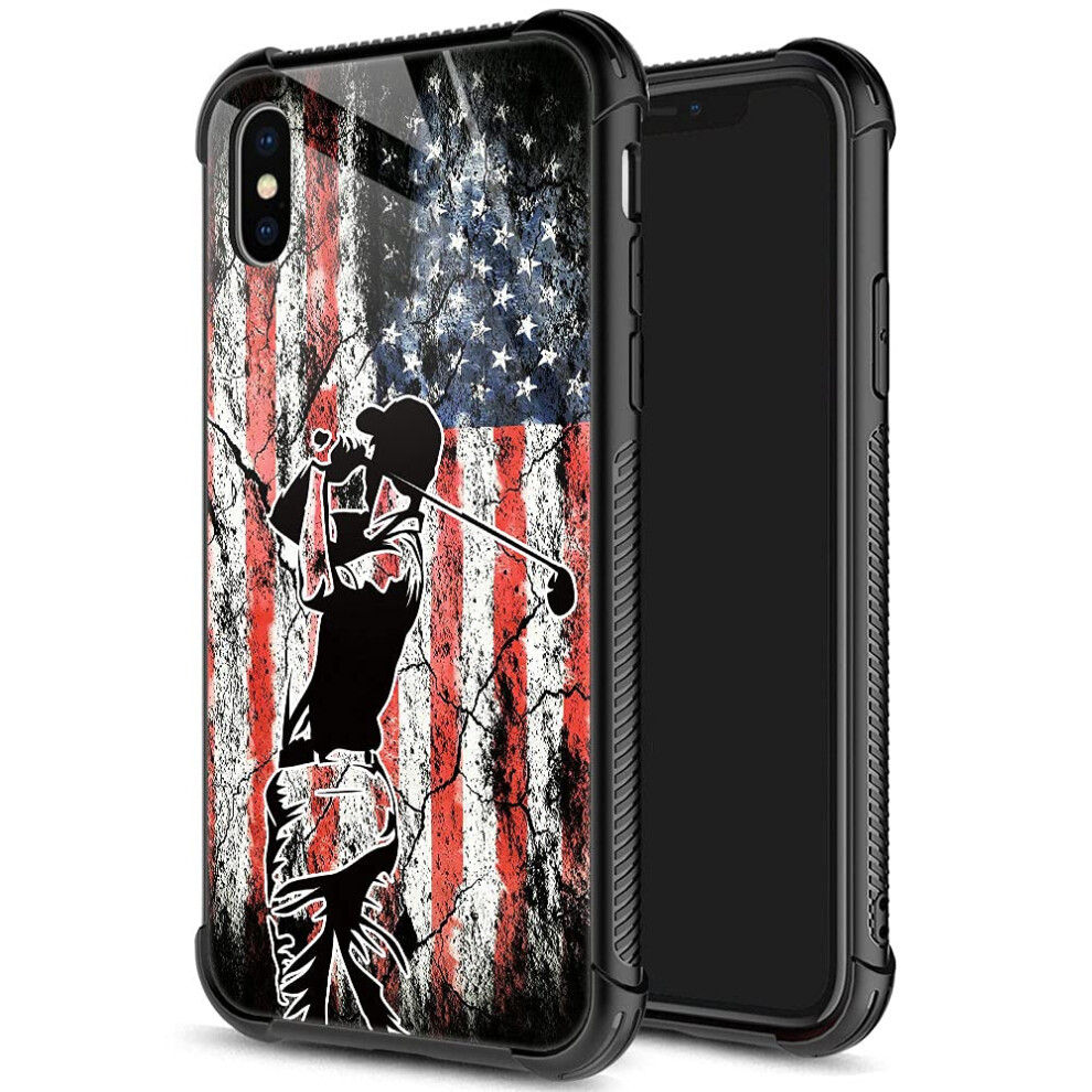 Djsok Case Compatible With Iphone Xs Case Golf Flag Case For Iphone X Cases For Man Boys Girls Shockproof Rugged Cover Case For Iphone X/Xs 9431971421449