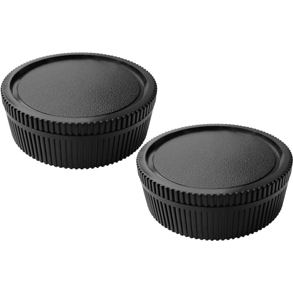 Huipuxiang Camera Body Cap And Rear Lens Cover For Leica Lr R-Mount Lens For R9 R8 R7 R6 R5 R4 R3 R Rom [2 Sets]