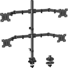 Mount Pro Quad Monitor Stand 4 Monitor Mount til 13 til 32 tommer computerskærme Hold op til 17,6 kg hver fuldt justerbar stablet 4 Monitor Desk