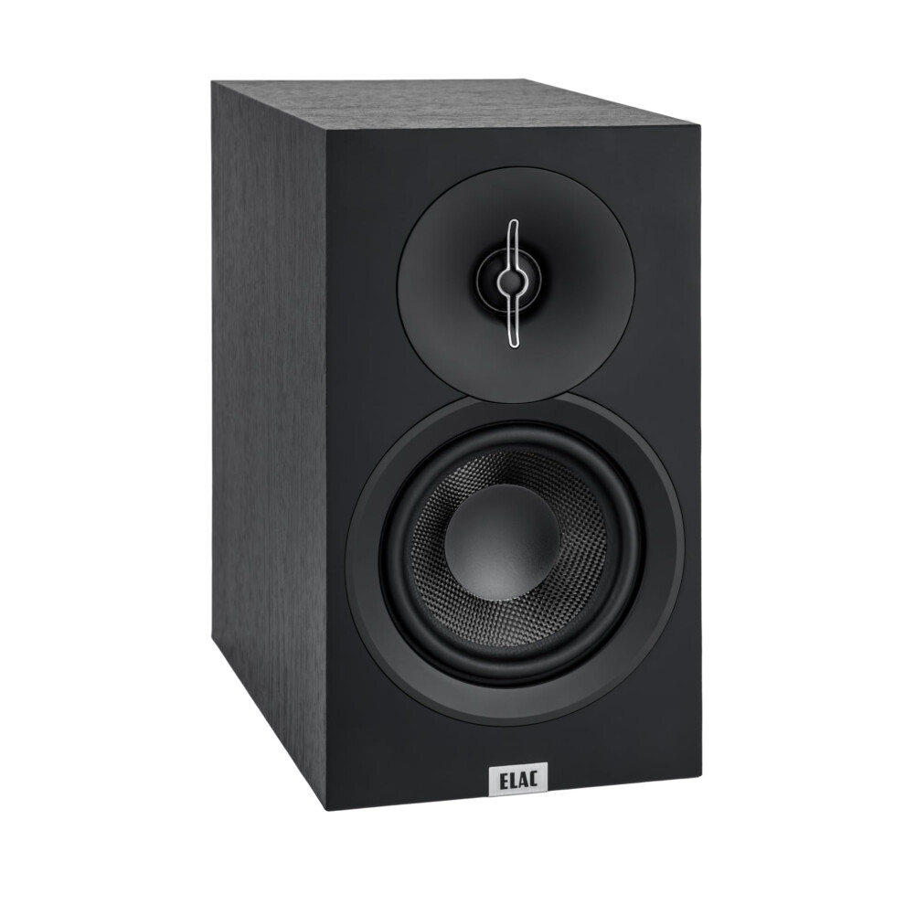 Elac Debut 3.0 Db53-Bk Bookshelf Speakers Ash (Pair) - 1 Aluminum Dome Tweeter & 5.25 Aramid Fiber Woofer - 2-Way Bass Reflex - 48Hz To 38Khz Black 850054157195