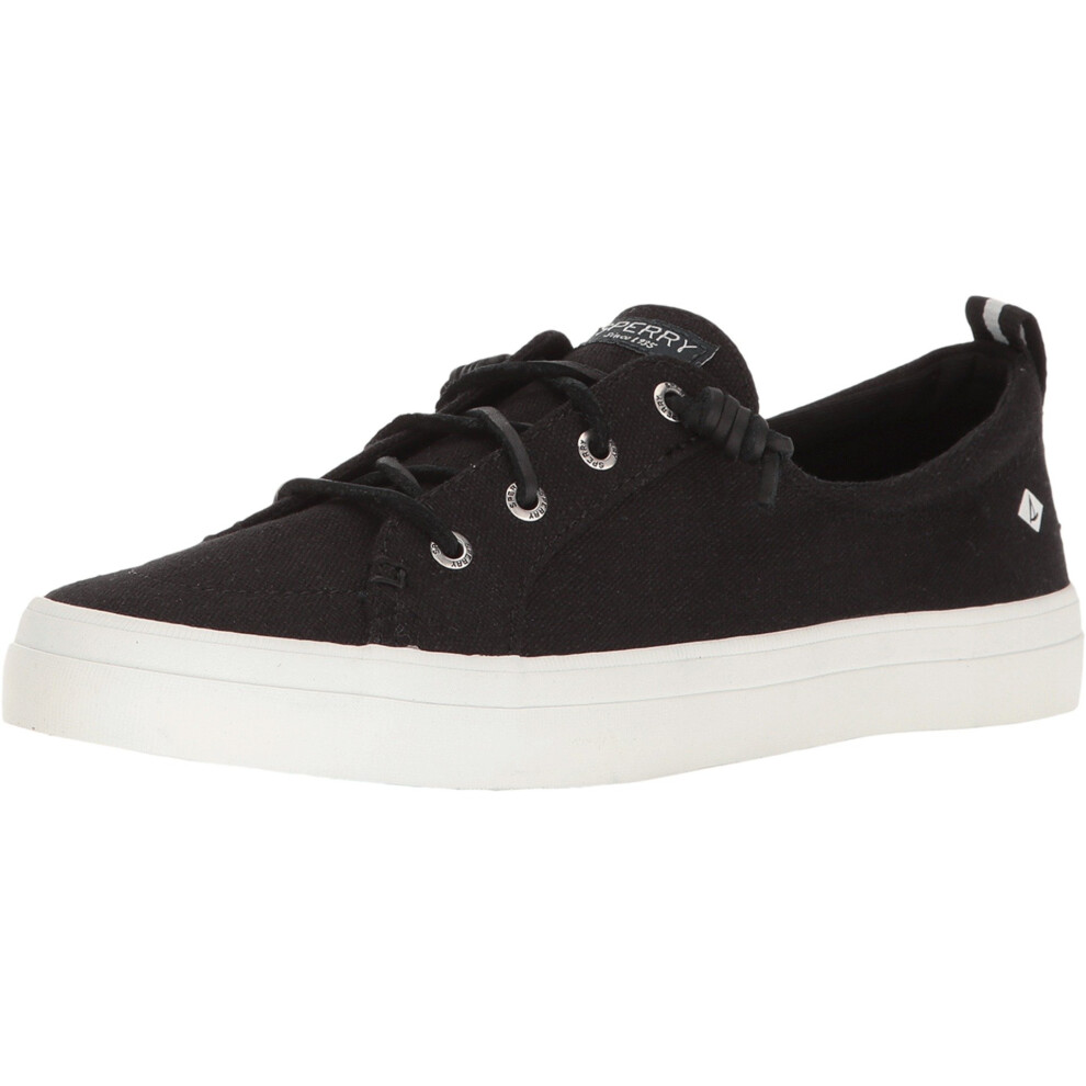 Baskets Sperry Crest Vibe en lin pour femme, noires, pointure 9