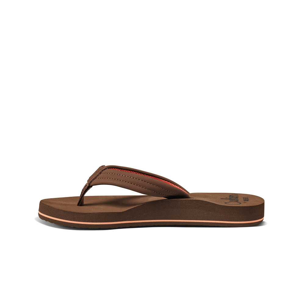 Reef womens Reef Cushion Breeze Flip Flop Chocolate 8 US