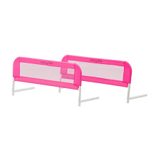 Cerca de Cama Ajustável Leve Dream On Me com Tecido Respirável em Rosa, 2 Contagem (Pacote de 1)