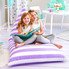 Butterfly Craze Bean Bag Chair Cover Functional Toddler Toy Organizer Fill with Stuffed Animals to Create a Jumbo Comfy Floor Lounger for Boys or G