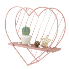 Afuly Floating Shelves for Wall  Cute Heart Wall Shelf Pink Funky Organizer Small Hanging Trinket Storage Aesthetic Room Decor for Bedroom Bathroom Ha