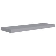 vidaXL - Wandplank in Grijs, Honingraat MDF & Metaal, Eenvoudige Installatie, Veelzijdige Plank voor Decoratie