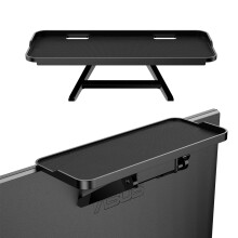 TETVIK Ripiano Superiore per Schermo TV, Ripiano per Monitor, Supporto per Schermo del Computer Regolabile, per scrivania da Ufficio, Supporto pe
