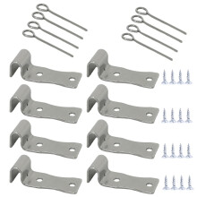 Bolwhao 8 pcs Sofa Zig Zag Spring Reparation Brackets Kit Sofa Savers Sofa Zig Zag Spring Reparation Brackets til møbelstol Sofa Sofa Uafhængig F