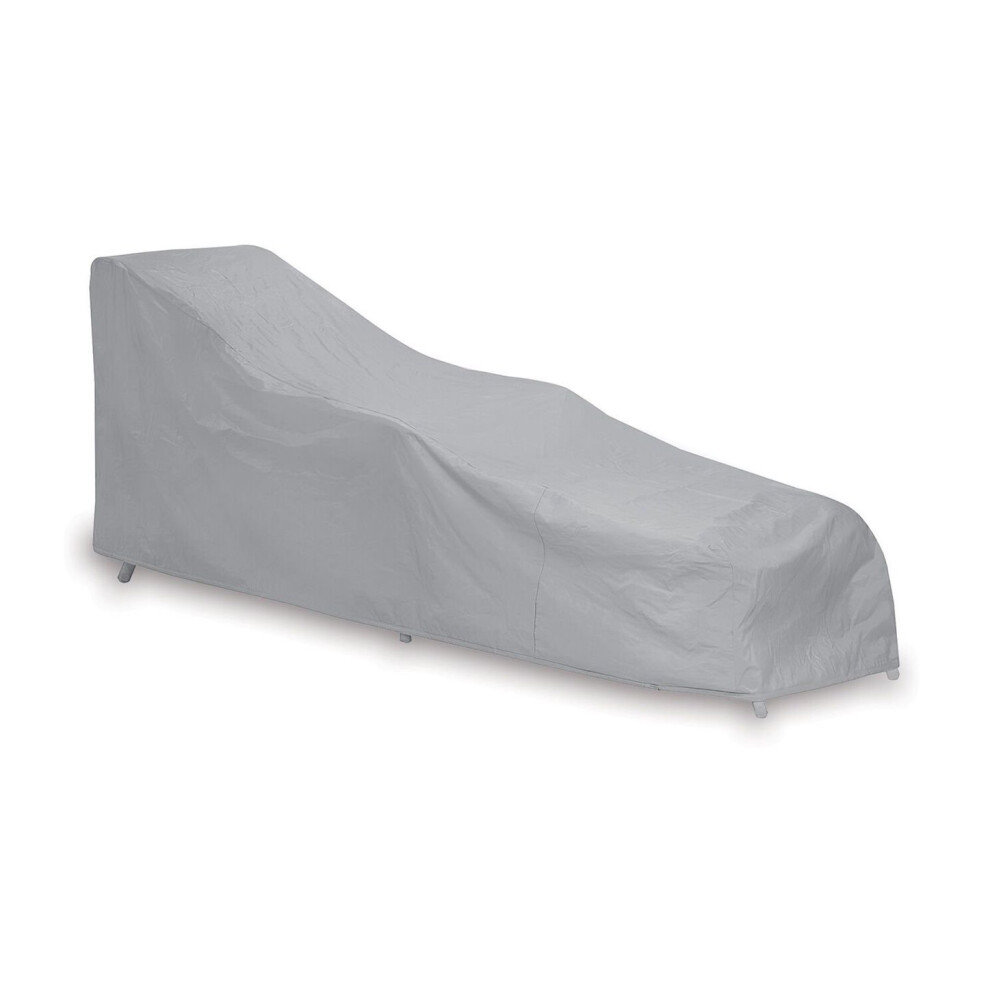 Housse de protection imperm   able pour chaise longue simple, grise - 1160