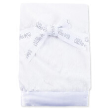 Little Me Unisex-Babydecke fr Neugeborene, Neutralwei, Plsch, Wei, Einheitsgre