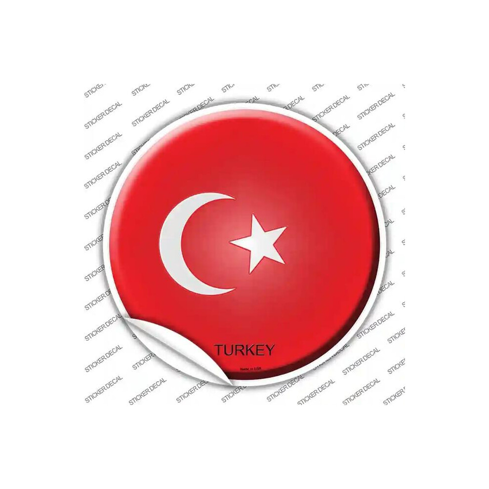 Smart Blonde C-452S-Xl Turkey Country Novelty Circle Sticker Decal - Extra Large 792636440557