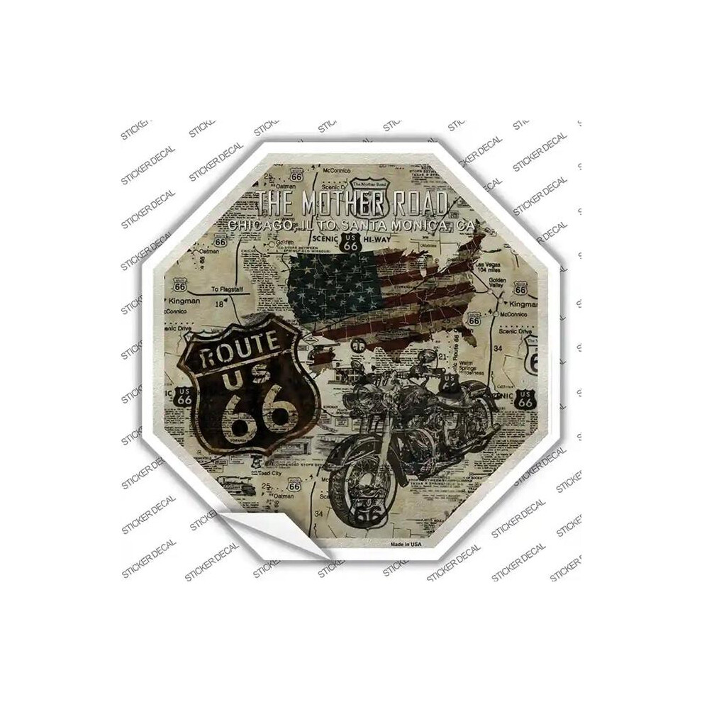 Smart Blonde Bs-365S-Xl Route 66 Mother Road Vintage Novelty Octagon Sticker Decal - Extra Large 792636439681