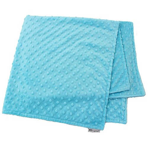 MEG ORIGINAL Turkos Minky Dot Babyfilt 2