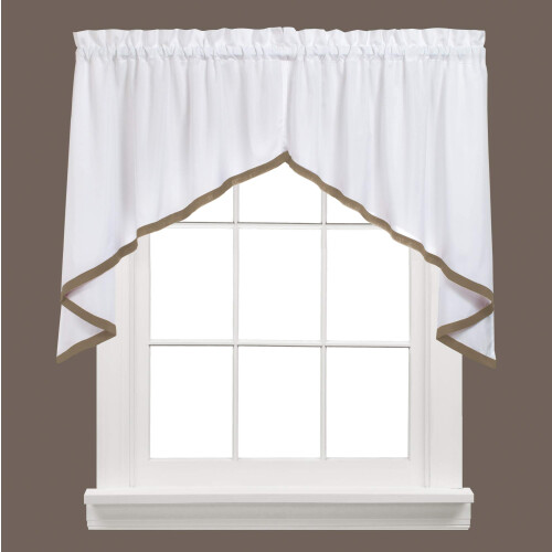 SKL Home Kate Cortina Swag, Taupe, 58 polegadas x 28 polegadas