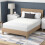 Vibe Premium Fitted Pad Vandt?t Madras Protector Cal King White 3