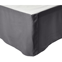 Elegant Comfort 1500 Premier Wrinkle & Fade rsistant l'htel Htel Jupe de lit / dnigrement de poussire - Tapis pliss 14 pouces California King Black