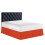 Saia de Cama Elegante Comfort 1500 de Qualidade de Hotel - Pregueada com Queda de 14 polegadas, California King, Rust 1