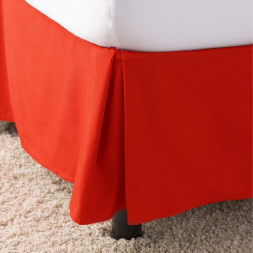 Saia de Cama Elegante Comfort 1500 de Qualidade de Hotel - Pregueada com Queda de 14 polegadas, California King, Rust 2