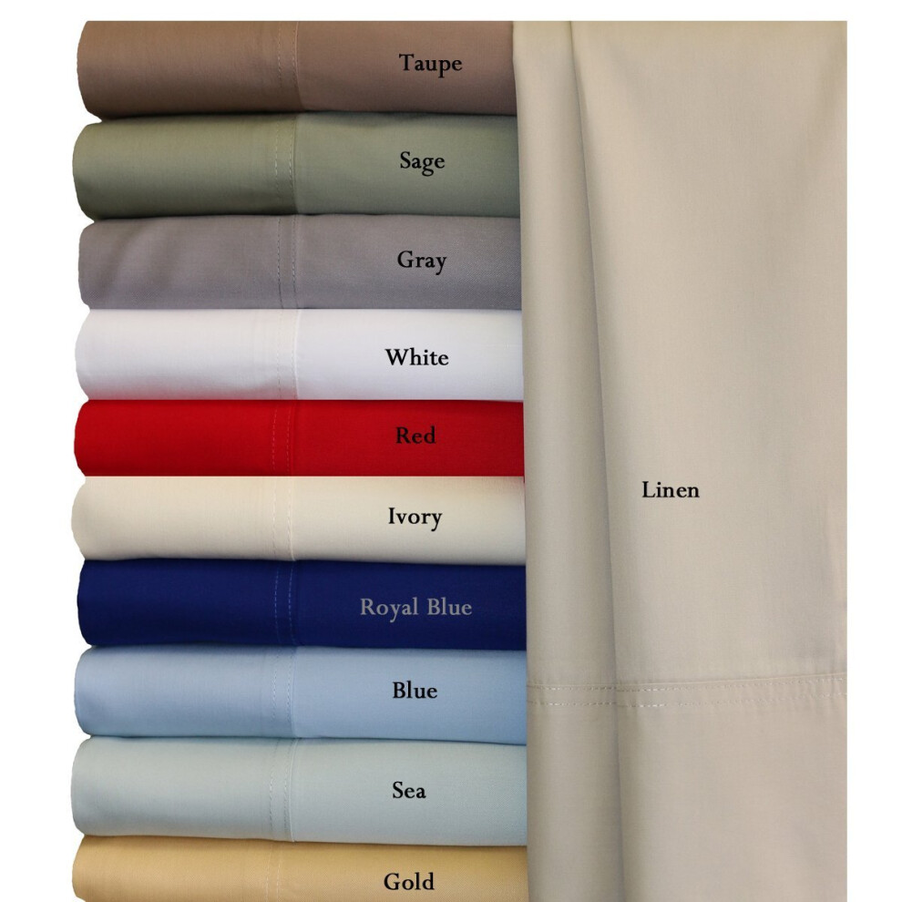 Royal Hotel Bedding 100% Natural Viscose Made from Bamboo Sheets  Soft Cooling Sheets  Breathable Hotel Sheet and Pillow Cases  4 Piece Set - 15 Inch-image-OPC-PGC2RM8-NEW
