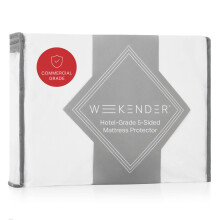 WEEKENDER Premium commerci?e kwaliteit 5-zijdige matrasbeschermer-Waterdicht-Hoge hittedrogerbestendig-Versterkte naden Volledig XL Wit