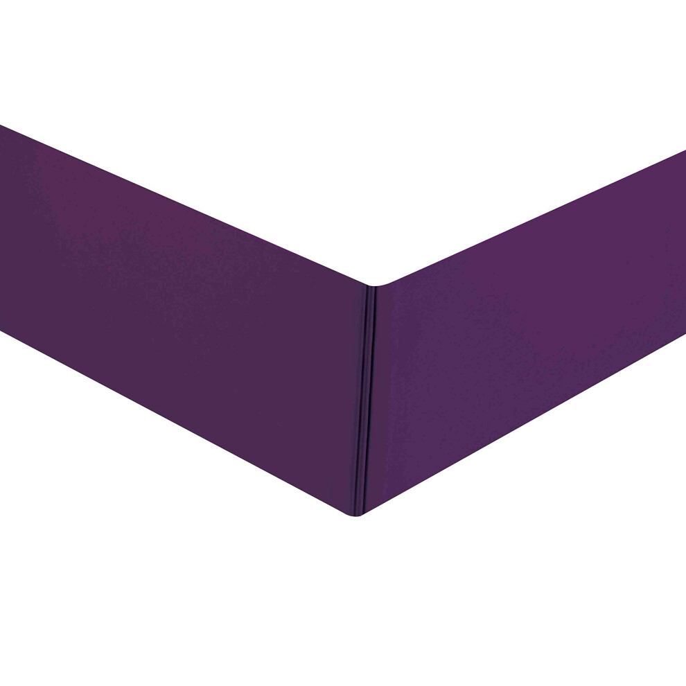 Jupe de lit pliss   e/jupe anti-poussi   re Sheets & Beyond en microfibre bross   e ultra douce et unie, 35,6 cm (taille double, violet)