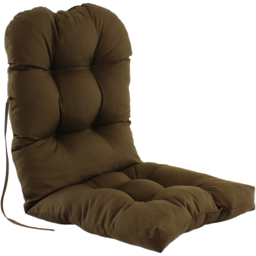 Coussin de si   ge de patio Adirondack int   rieur/ext   rieur College Covers, 1 unit    (paquet de 1), marron